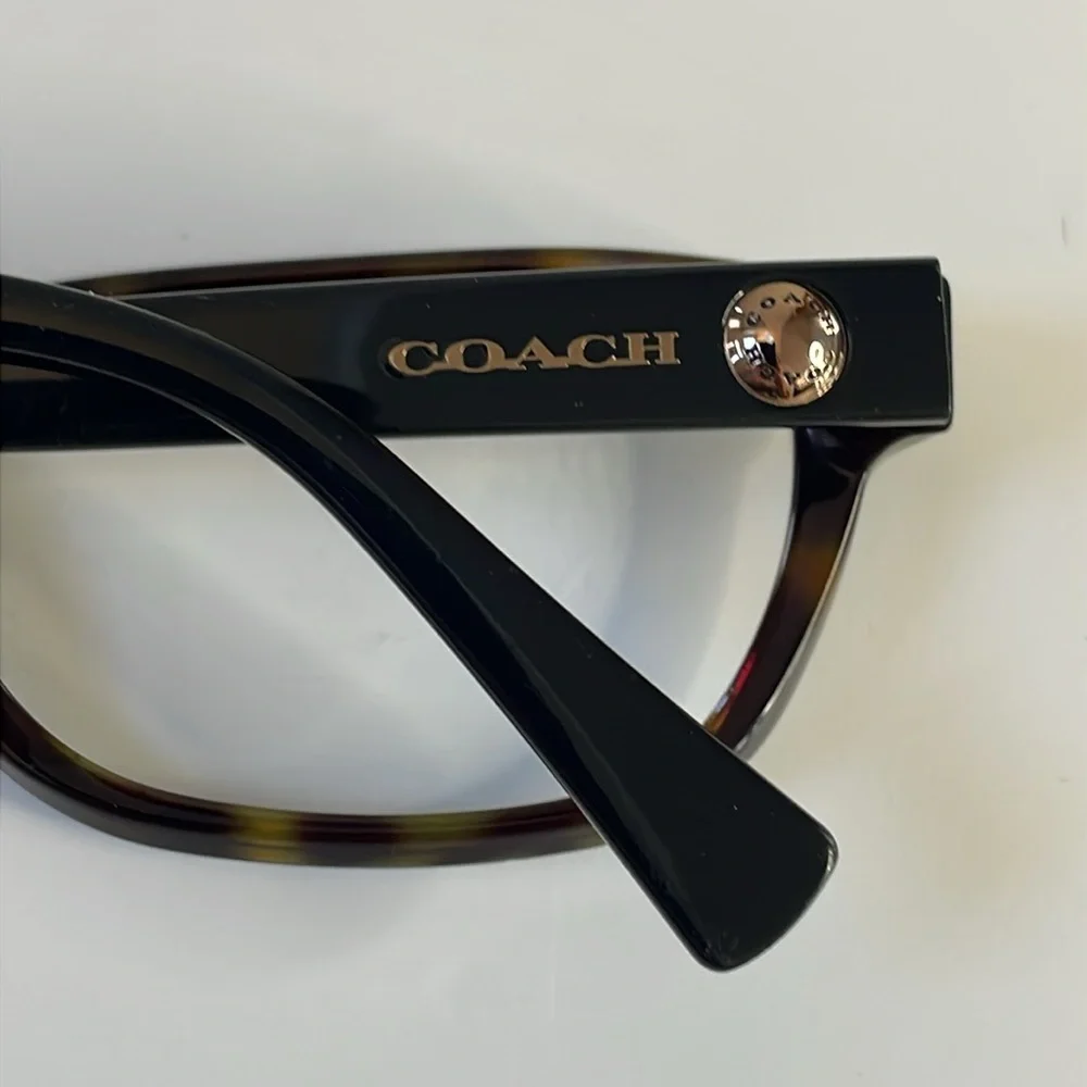 Coach women’s eyeglasses and case.‎ Frames only. Coach logo on temples. Black.